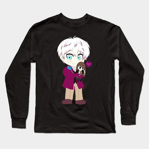 Chibi Ray-Mystic Messenger Long Sleeve T-Shirt by Ninialex